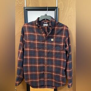 Carhartt Men's Relaxed Fit Plaid Flannel Shirt